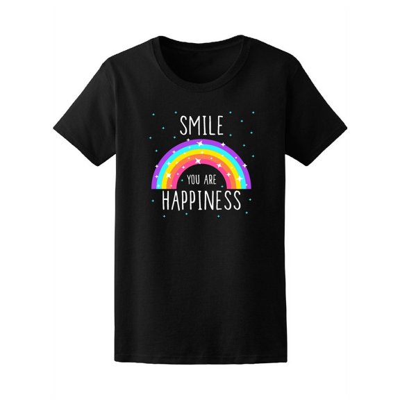 Rainbow Smile You Are Happiness T-Shirt Women -Image by Shutterstock, Female Medium