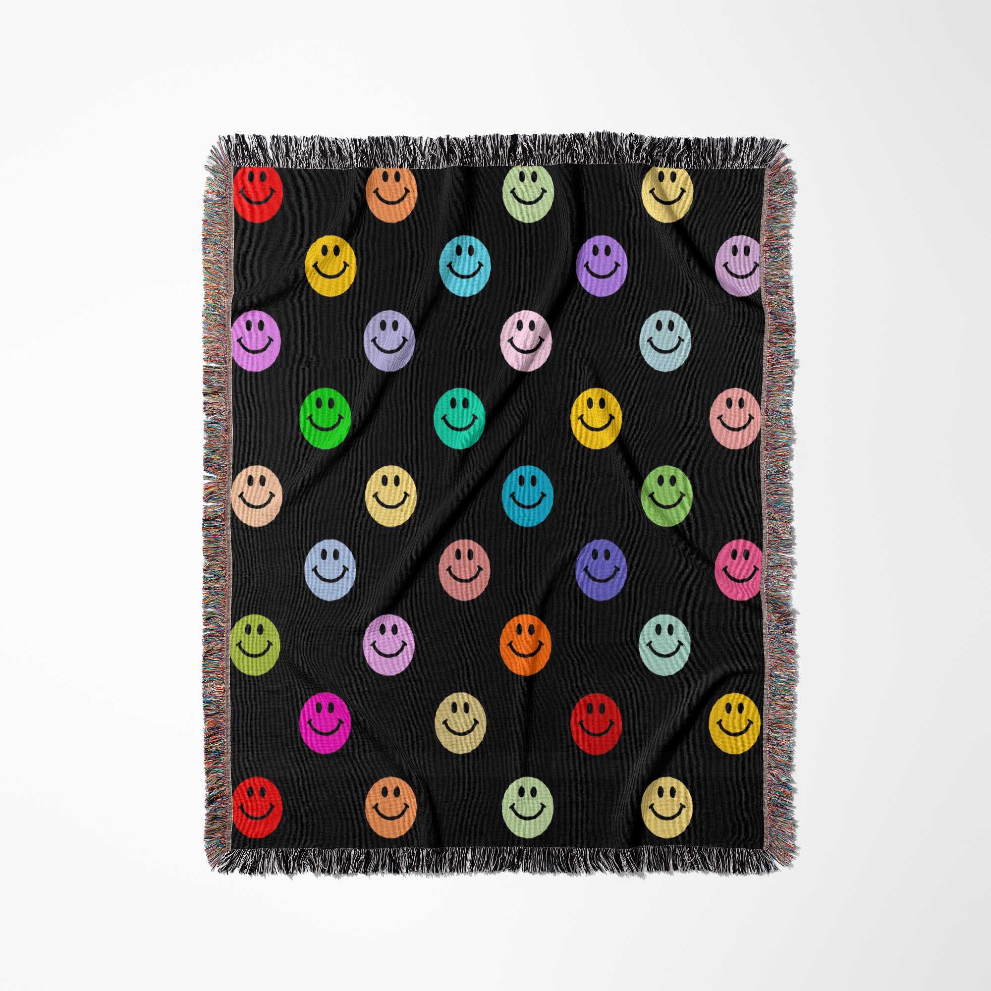 Smiling's Rainbow Smiling Face Pattern - Colorful Smilies - Multicolor Happy ...