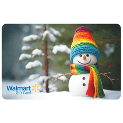 Rainbow Snowman Walmart eGift Card