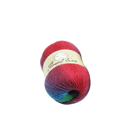 Rainbow Soft Warm Wool 100% Multicolored Gradient Wool 400meters 100 Grams Yarn for DIY Knitting Crocheting Type 18
