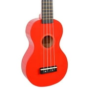 Rainbow Soprano Ukulele w/Bag Red