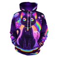 thumbnail image 1 of Rainbow Space Cat Men's Women New Sweatshirt Hoodie Men's Plus Size Sweatshirt Hooded Sweatshirt 3d Printed Street Men's Cloth, 1 of 6