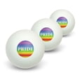 thumbnail image 1 of Rainbow Spectrum Pride - Gay Lesbian Novelty Table Tennis Ping Pong Ball 3 Pack, 1 of 1