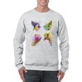 thumbnail image 1 of Rainbow Splash Ostriches Sweatshirt Men -Fab Funky Designs, Male Small, 1 of 4