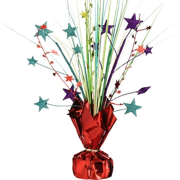 Rainbow Spray Stars 12-inch Centerpiece