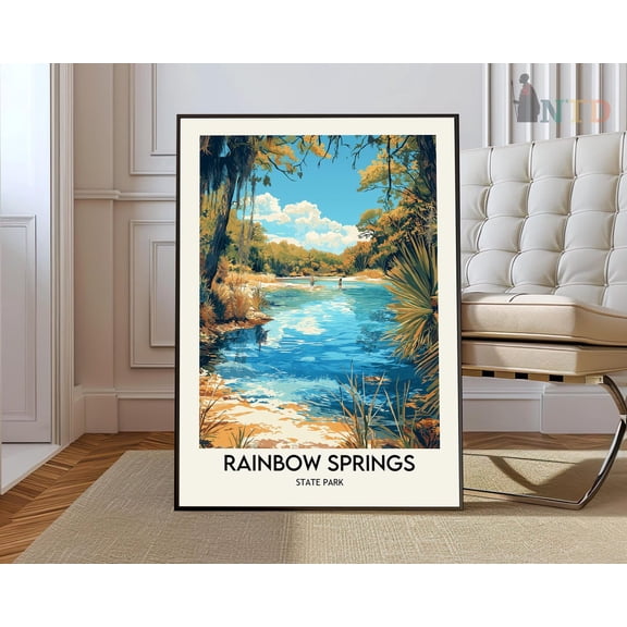 Rainbow Springs State Park Florida Poster Unframed Paper Print