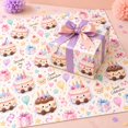 Colorful Sprinkle Paper Rainbow Sprinkle Frosting Cake Birthday Wrapping Paper - Walmart.com
