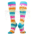thumbnail image 1 of Rainbow Sprinkles Over the Calf Length Socks (Rainbow, Medium), 1 of 2