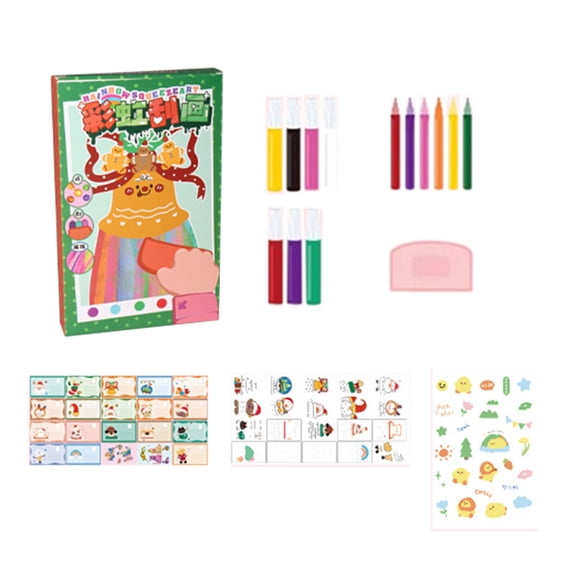 Rainbow Squeeze Art Kit, 2026 New Upgrade Rainbow Art Kit Magic Rainbows Scratch Paper Art Set, Creative Squeegee Painting Kit Postcards Scratch For Birthday Party Favors Novelty