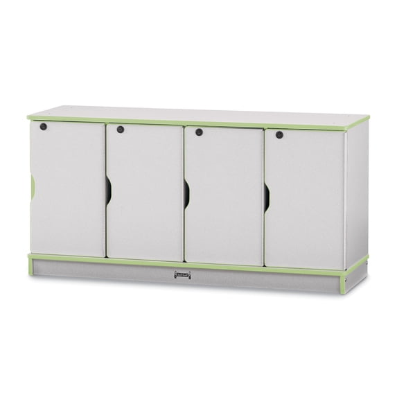 Stacking Lockable Lockers - Single Stack - Key Lime Green