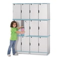 thumbnail image 1 of Stacking Lockable Lockers -  Triple Stack - Coastal Blue, 1 of 7