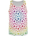 thumbnail image 1 of Rainbow Stars All Over Adult Tank Top - Large, 1 of 2