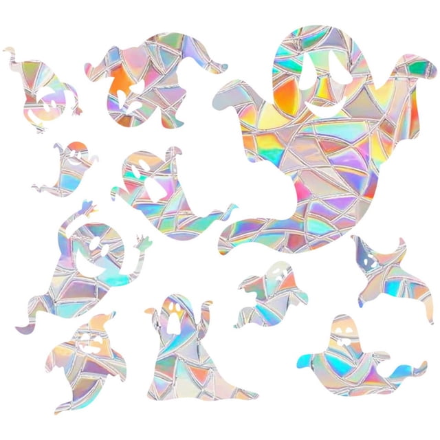 10 Autocollants Attrape-Soleil Arc-en-Ciel - Stickers Fenêtre Anti-Collision Prismatiques
