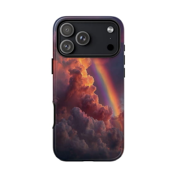 Rainbow Storm Cloud Glow Cosmic Sky iPhone Case 17 11 12 13 14 15 16 Pro Max