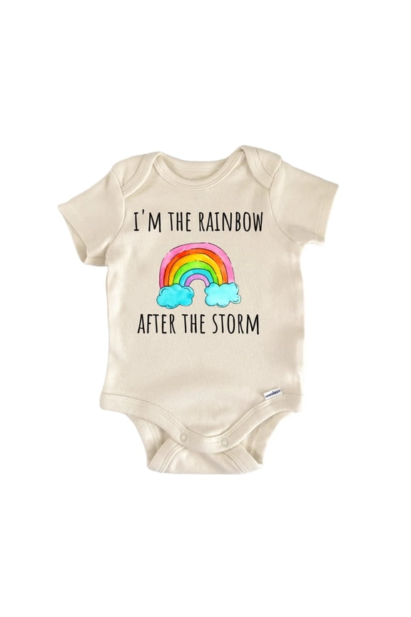 Rainbow Storm Miracle IVF Newborn Gift Baby OnesieĀ®