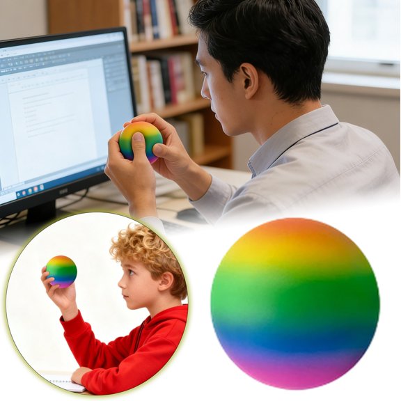 Rainbow Stress Slow Rising For Anxiety Sensory Play77082