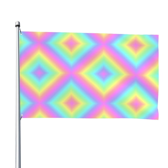 Rainbow Stripe Flag 4x6ft Cool Funny Flag Banner For Dorm Bedroom Wall Decor Indoor Outdoor