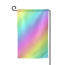 Rainbow Stripe Garden Flag Double Sided Small Flag Yard Home Decorative Flags Banner 12.5 x 18 Inch Square