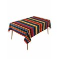thumbnail image 1 of Rainbow Stripe Rectangle Tablecloth, Boho Minimalist Geometric Line Waterproof & StainResistant Tablecloth, Washable Oil-proof Table Cover for Dining/Party/Wedding/Camping/Buffet 60x120 In, 1 of 9