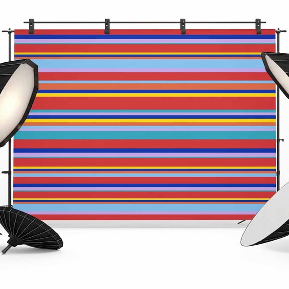 Rainbow Striped Backdrop for Photoshoot,Photography Photo Studio Background Wall Backdrop,Red Blue Yellow Geometric Abstract Back Drop Banner Panel for Portraits Wedding Party Live Streaming 10x8Ft