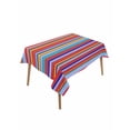 thumbnail image 1 of Rainbow Striped Table Cloth, Red Blue Yellow Geometric Abstract Waterproof Tablecloth for Rectangle Tables, Reusable Washable Fabric Table Cover for Restaurant Kitchen Dining Tables 60"x102", 1 of 6