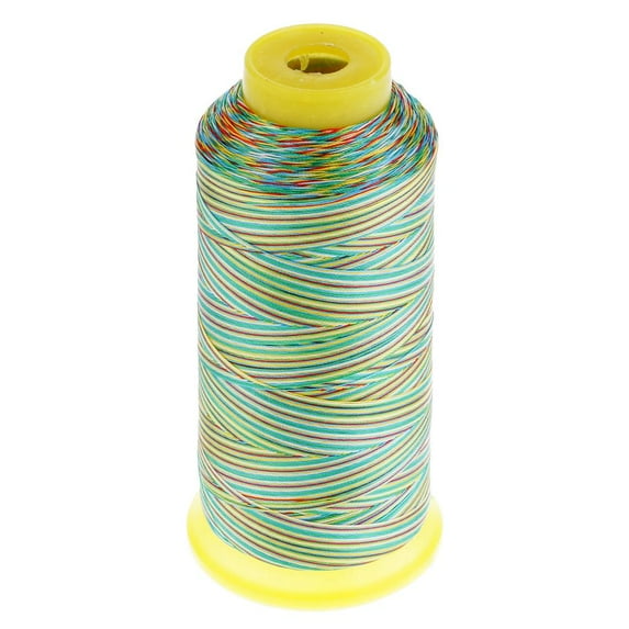 Rainbow Strong Polyester Sewing Thread Cones for Sewing Machine Quilting Heavy Duty 5