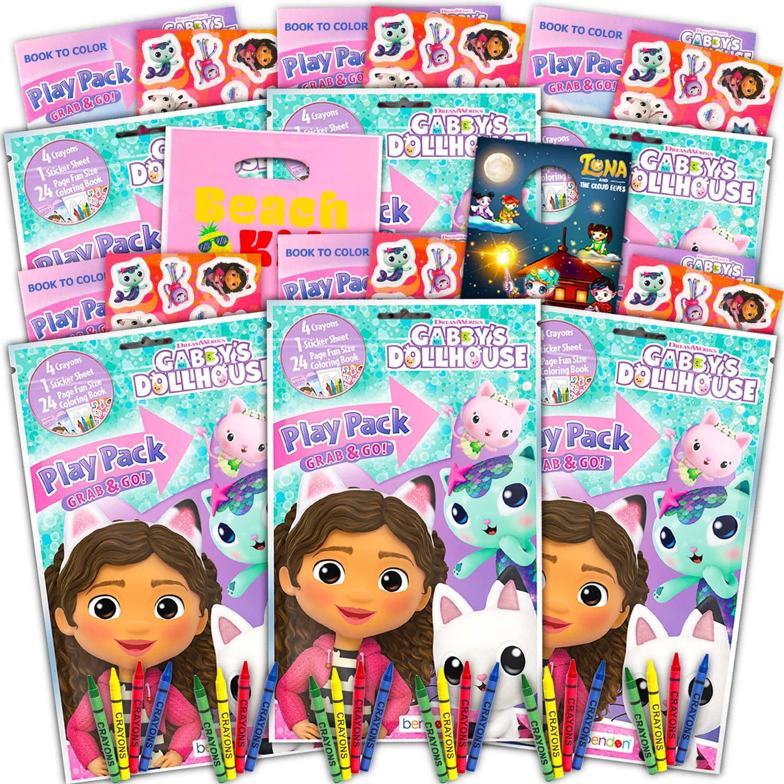 Rainbow Studios DreamWorks Gabby's Dollhouse Play Pack Party Favors ...