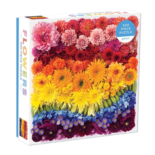 Rainbow Summer Flowers 500 Piece Puzzle (Other)