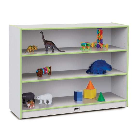 Super-Sized Adjustable Mobile Straight-Shelf - Key Lime Green
