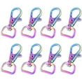 thumbnail image 1 of Rainbow Swivel Clasp Lanyard Snap Hook Lobster Claw Clasp 1/2” Key Chain Base Keys Webbing Clips Bag Purse Hardware for DIY Sewing Craft Jewelry Findings 20pcs, 1 of 6