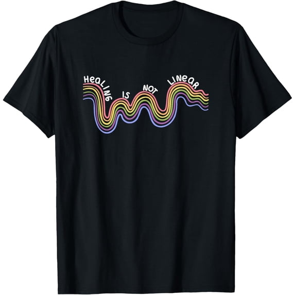 Rainbow T-ShirtMen and women, Black T-shirt, size: Extra large