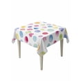 thumbnail image 1 of Rainbow Table Cloth, Colorful Boho Tainted Pattern Polka Dot Modern Waterproof Tablecloth for Square Tables, Reusable Washable Fabric Table Cover for Restaurant Kitchen Dining Tables 60"x60", 1 of 6