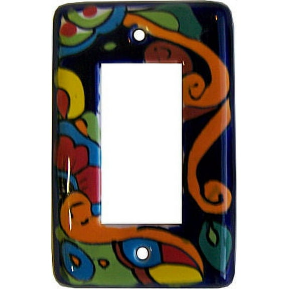 Rainbow Talavera Single Decora Switch Plate