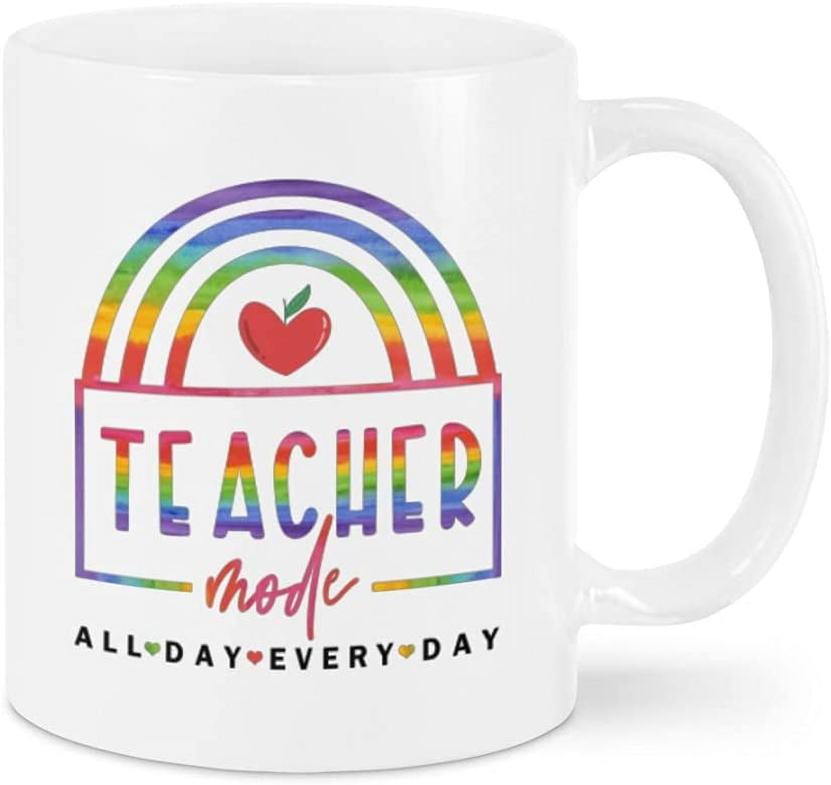 Rainbow Teacher Mode Teachers Lecturers Coffee Mug For Teacher From ...