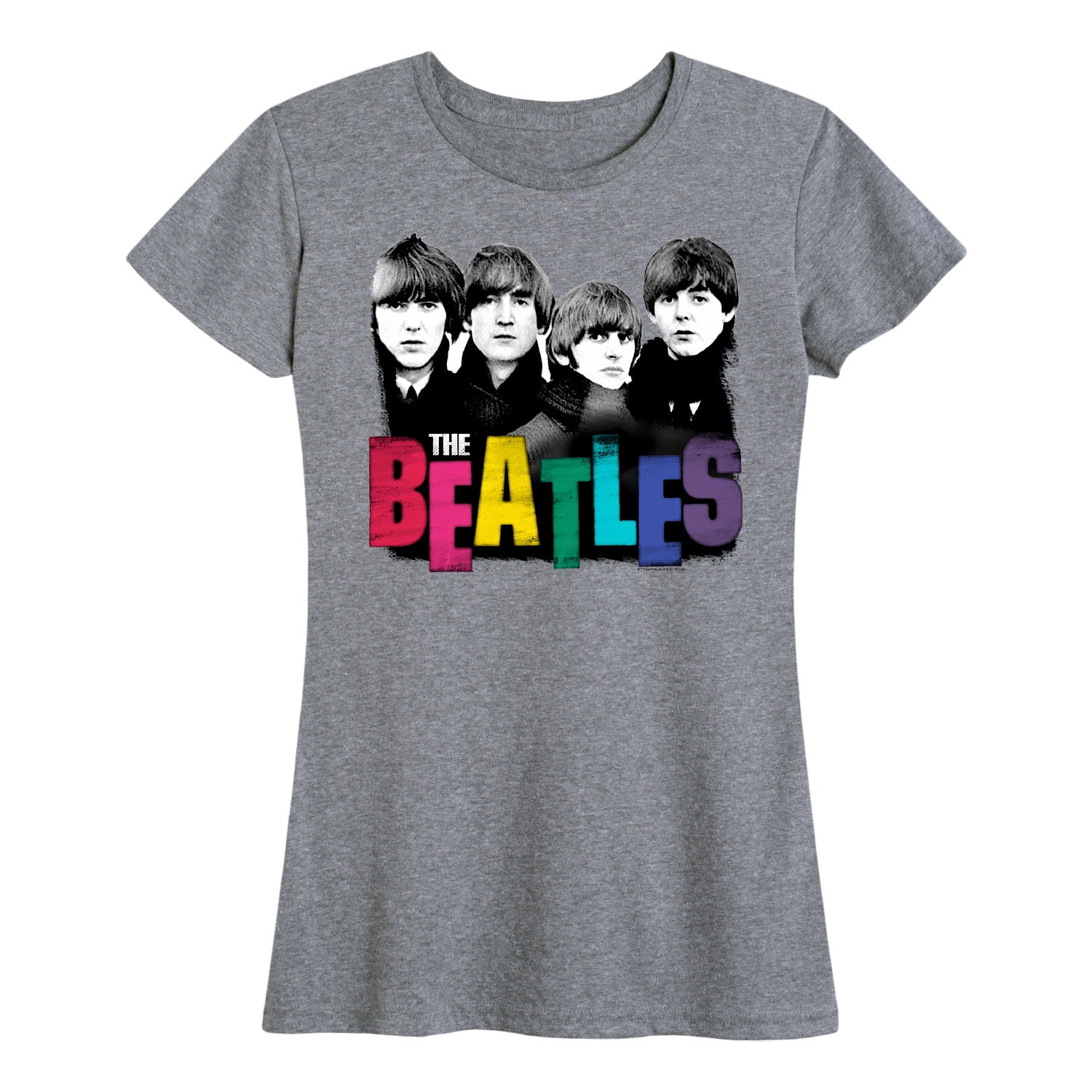 Rainbow The Beatles Women #39 s Short Sleeve Graphic T Shirt Walmart com Rainbow The Beatles Women #39 s Short Sleeve Graphic T Shirt Walmart com