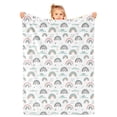 thumbnail image 1 of Rainbow Throw Blanket for Girls, Rainbow Blanket Throw Baby Girl Crib, Soft Cozy Flannel Rainbow Blanket Kids, Fluffy Fleece Bohemian Rainbow Blankets for Newborn Daughter Gifts Sofa 30x40 Inch, 1 of 7