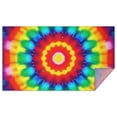 thumbnail image 1 of Rainbow Tie Dye Circular Pattern Rectangle Tablecloth 60"x102",Waterproof Polyester Rectangle Table Cloth, Wipeable Spillproof Polyester Tablecloth for Dining, Camping, Indoor and Outdoor, 1 of 6