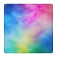 thumbnail image 1 of Rainbow Tie Dye Cloud Square Fitted Tablecloth with Elastic Edge,Square Table Cover,Washable Elastic Table Cover for Home Kitchen Party Decor 36"x36", 1 of 6