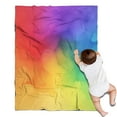 thumbnail image 1 of Rainbow Tie Dye Ink Pattern Blanket,Comfortable Soft Flannel Throw Blanket,All Season,Warm Lightweight Blankets for Sofa Bed Couch Living Room Chair,30"x40", 1 of 4