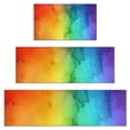 thumbnail image 1 of Rainbow Tie Dye Ink Pattern Kitchen Rugs Sets Of 3,Kitchen Runner Rugs Non Skid Washable,Decorative Kitchen Floor Mats for Kitchen,Sink,Laundry,17"x30"+ 17"x47" + 17"x59", 1 of 6