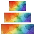 thumbnail image 1 of Rainbow Tie Dye Ink Pattern Kitchen Rugs Sets Of 3,Kitchen Runner Rugs Non Skid Washable,Decorative Kitchen Floor Mats for Kitchen,Sink,Laundry,17"x30"+ 17"x47" + 17"x59", 1 of 6