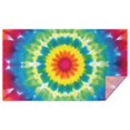 thumbnail image 1 of Rainbow Tie Dye Mandala Flower Pattern Rectangle Tablecloth 60"x102",Waterproof Polyester Rectangle Table Cloth, Wipeable Spillproof Polyester Tablecloth for Dining, Camping, Indoor and Outdoor, 1 of 6