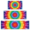 thumbnail image 1 of Rainbow Tie Dye Mandala Kitchen Rugs Sets Of 3,Kitchen Runner Rugs Non Skid Washable,Decorative Kitchen Floor Mats for Kitchen,Sink,Laundry,17"x30"+ 17"x47" + 17"x59", 1 of 6