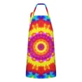 thumbnail image 1 of Rainbow Tie Dye Mandala Pattern Apron-Garden Aprons for Women with Pockets-Cotton Linen Waterproof Kitchen Cooking Gardening Aprons Adjustable for Kitchen,Cooking,BBQ and Salon 33x27 Inch, 1 of 7