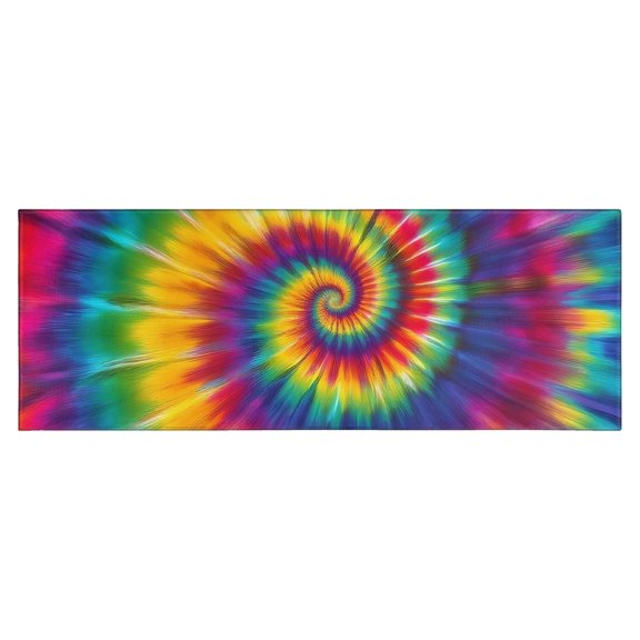Rainbow Tie Dye Mandala Pattern Kitchen Rug Mat,Kitchen Runner Rugs Non Skid Washable,Decorative Kitchen Floor Mats for Kitchen,Sink,Laundry,17"X47"