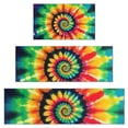 thumbnail image 1 of Rainbow Tie Dye Mandala Pattern Kitchen Rugs Sets Of 3,Kitchen Runner Rugs Non Skid Washable,Decorative Kitchen Floor Mats for Kitchen,Sink,Laundry,17"x30"+ 17"x47" + 17"x59", 1 of 6