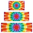 thumbnail image 1 of Rainbow Tie Dye Mandala Pattern Kitchen Rugs Sets Of 3,Kitchen Runner Rugs Non Skid Washable,Decorative Kitchen Floor Mats for Kitchen,Sink,Laundry,17"x30"+ 17"x47" + 17"x59", 1 of 6