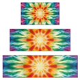 thumbnail image 1 of Rainbow Tie Dye Mandala Pattern Kitchen Rugs Sets Of 3,Kitchen Runner Rugs Non Skid Washable,Decorative Kitchen Floor Mats for Kitchen,Sink,Laundry,17"x30"+ 17"x47" + 17"x59", 1 of 6