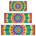 thumbnail image 1 of Rainbow Tie Dye Mandala Pattern Kitchen Rugs Sets Of 3,Kitchen Runner Rugs Non Skid Washable,Decorative Kitchen Floor Mats for Kitchen,Sink,Laundry,17"x30"+ 17"x47" + 17"x59", 1 of 6