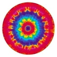 thumbnail image 1 of Rainbow Tie Dye Mandala Pattern Round Fitted Tablecloth with Elastic Edge,Dining Table Cover Waterproof,Outdoor Round Tablecloth for Camping,Dining,Indoor and Outdoor, 1 of 7